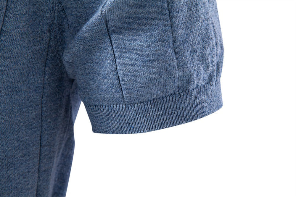 Men's Textured Short Sleeve Knit Shirt