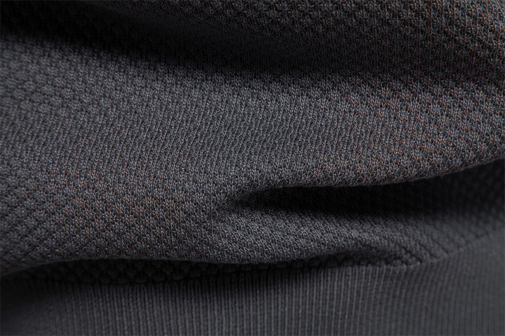 Men's Open Collar Knit Polo Shirt