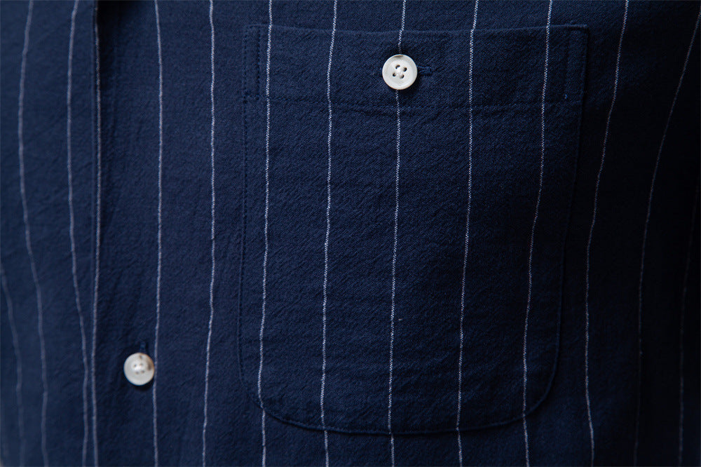 Men's Striped Short Sleeve Shirt
