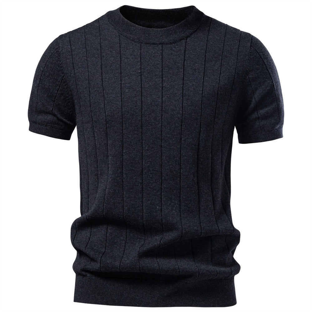 Men's Textured Short Sleeve Knit Shirt