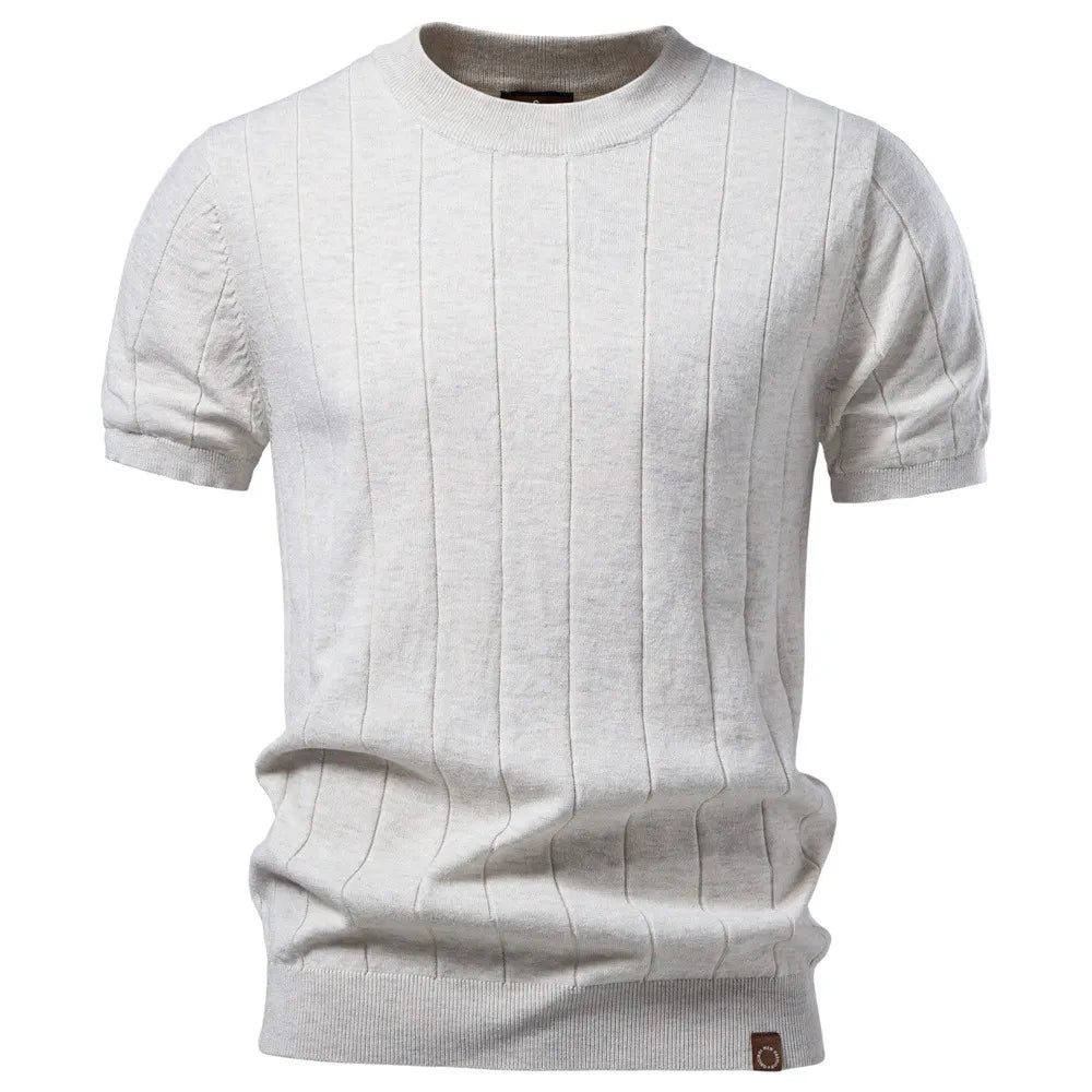 Men's Textured Short Sleeve Knit Shirt