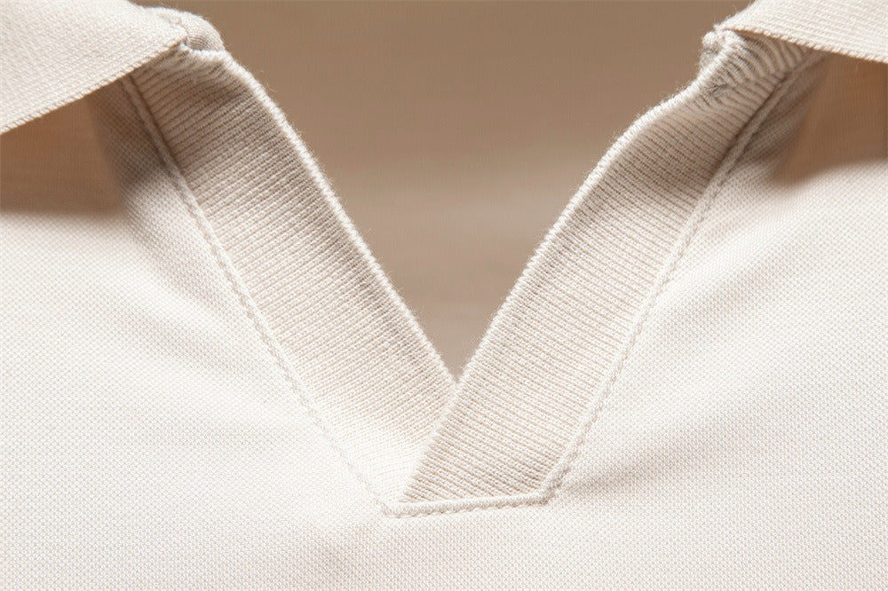 Men's Open Collar Polo Shirt