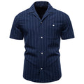 Men's Striped Short Sleeve Shirt