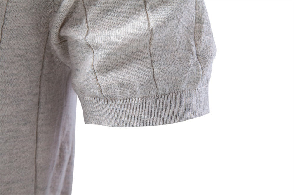 Men's Textured Short Sleeve Knit Shirt