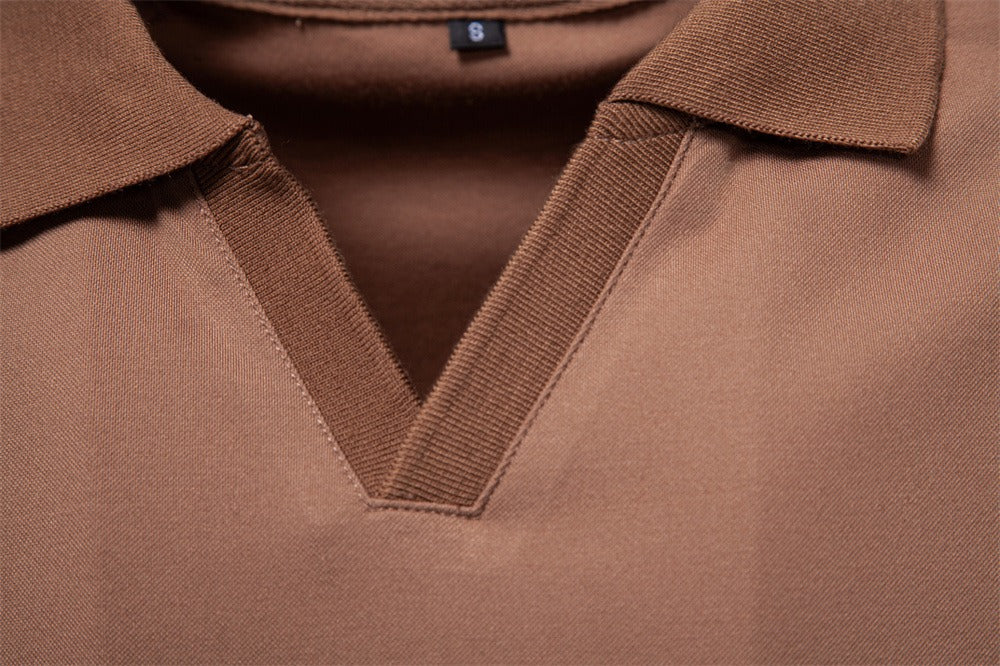 Men's Open Collar Polo Shirt