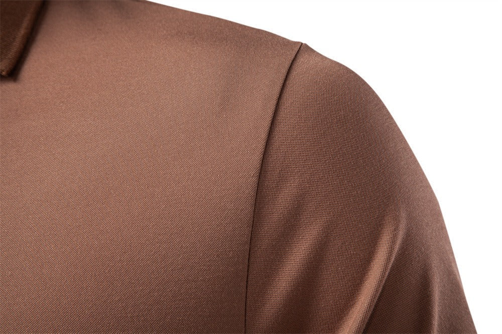 Men's Open Collar Polo Shirt