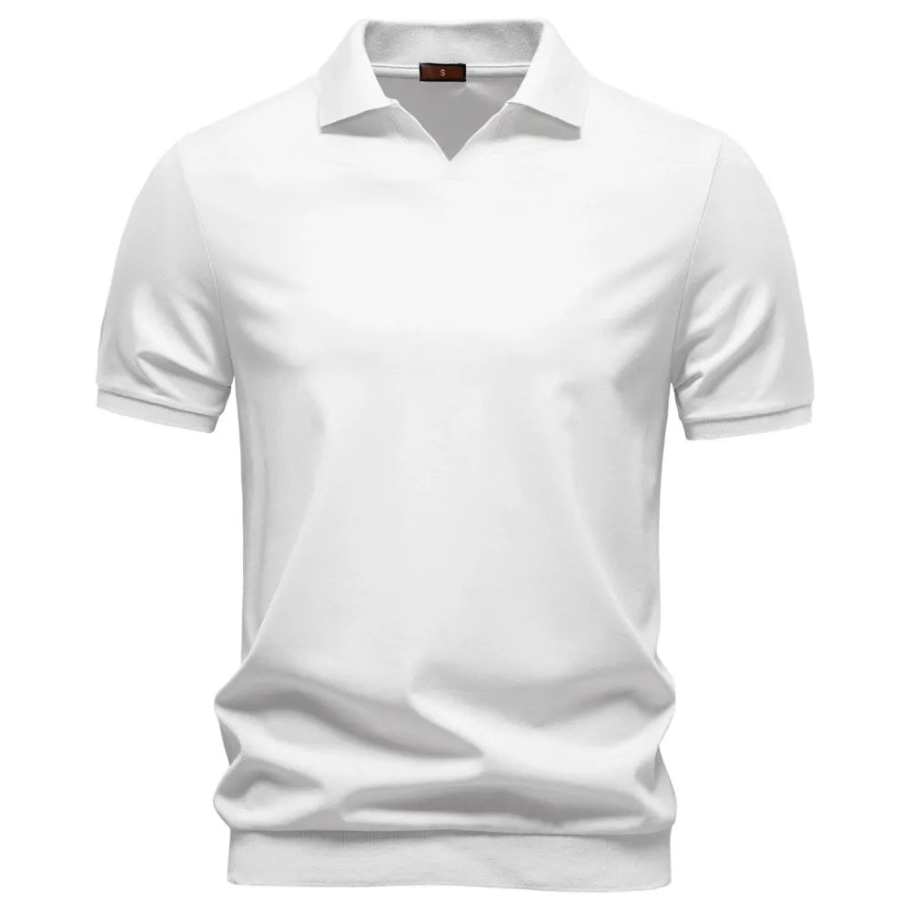Men's Open Collar Polo Shirt