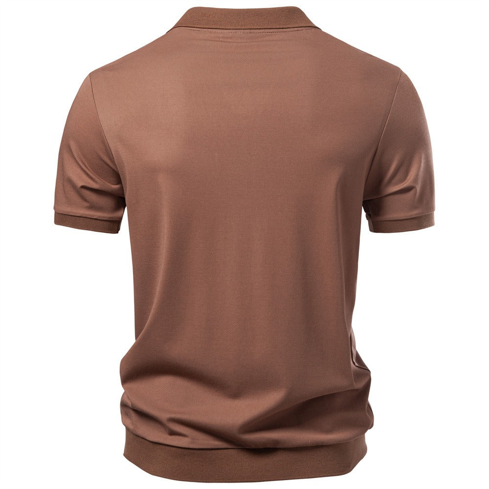Men's Open Collar Polo Shirt