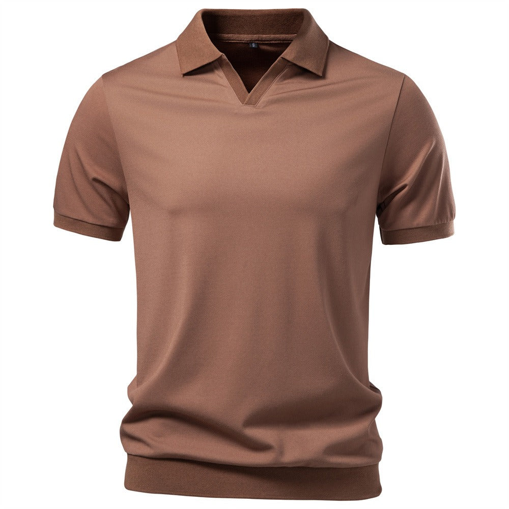 Men's Open Collar Polo Shirt