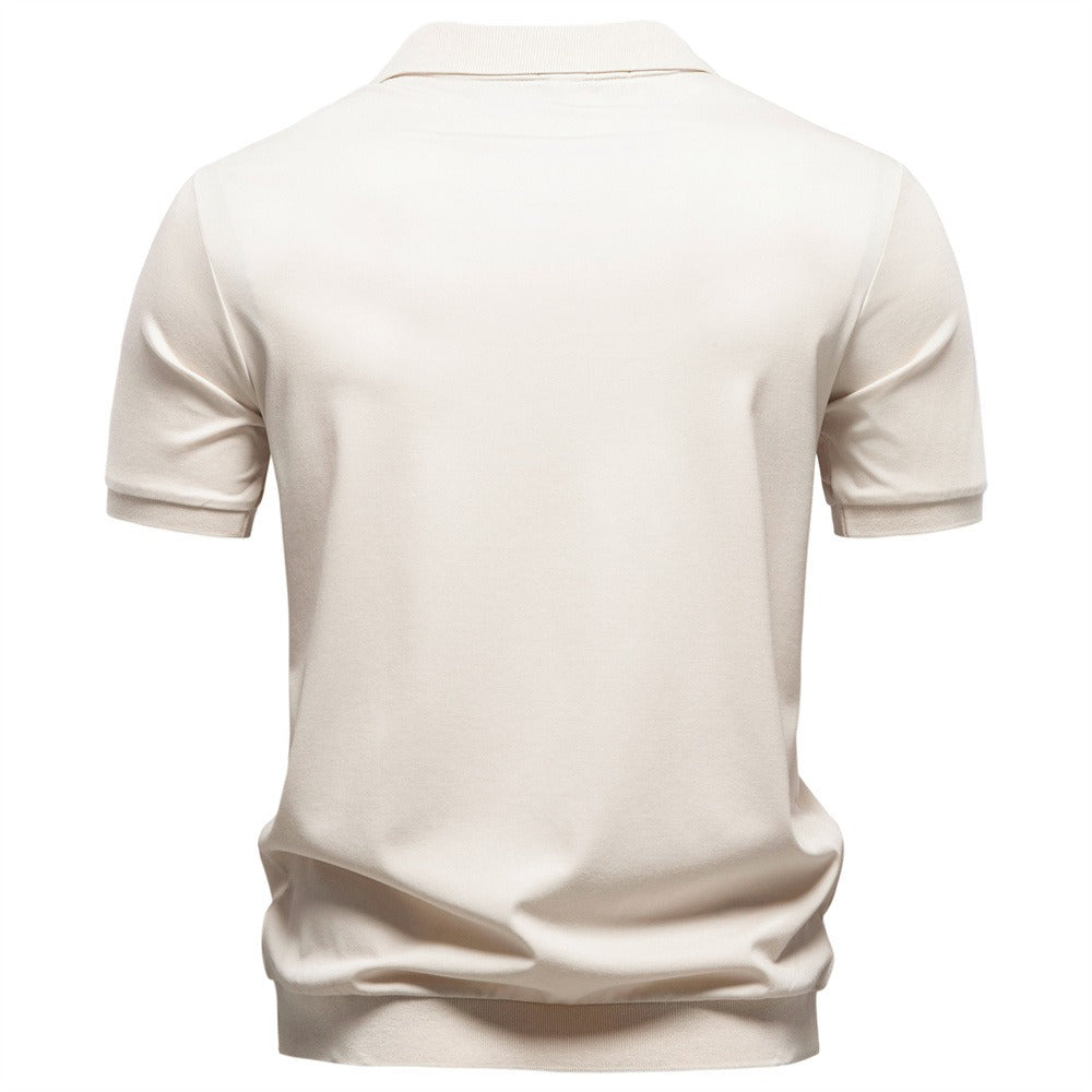 Men's Open Collar Polo Shirt