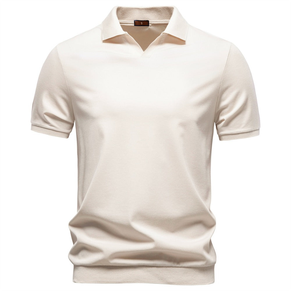 Men's Open Collar Polo Shirt