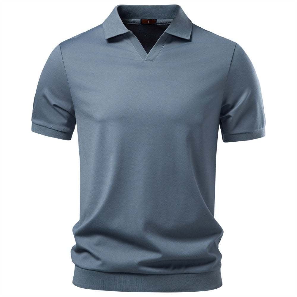 Men's Open Collar Polo Shirt
