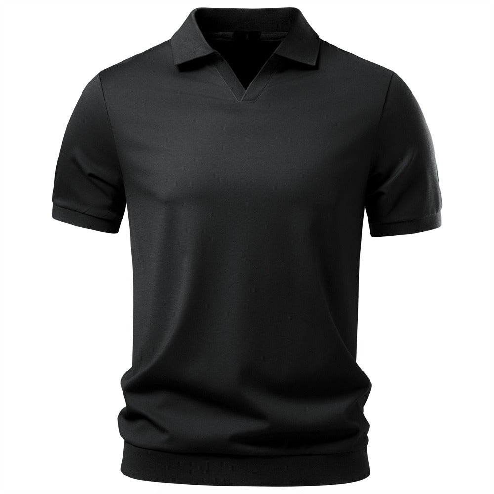 Men's Open Collar Polo Shirt