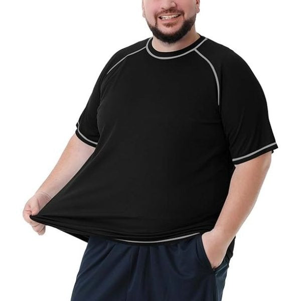 Men’s Big & Tall UPF 50+ Rash Guard T-Shirt